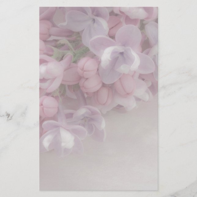 Lilac Blossom Stationery (Front)