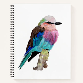 Lilac Breasted Roller Bird Notebook