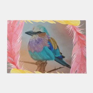 Lilac Breasted Roller Doormat