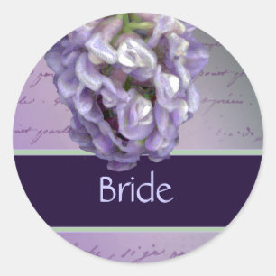 Lilac bridal stickers