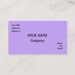 Lilac Business Card