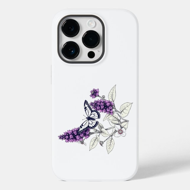 Lilac Butterfly Bush Case-Mate iPhone Case (Back)