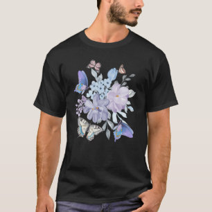 Lilac Butterfly Shirt Butterfly Flower Shirt Butte