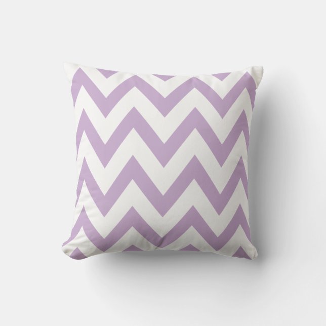 Lilac Chevron Cushion (Front)