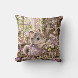 Lilac Chinchilla Florist Sunlit Workshop Cushion