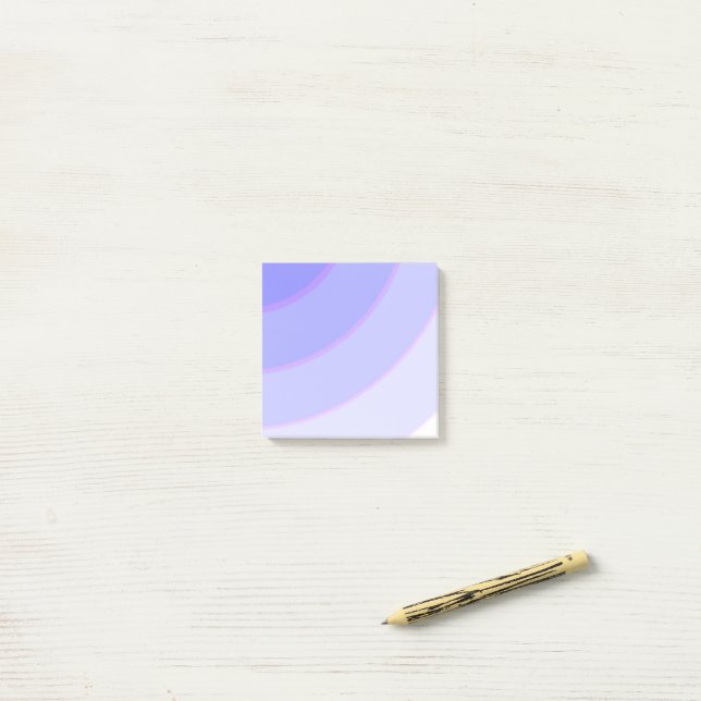 Lilac Circular Swirls ombre  Post-it Notes (On Desk)