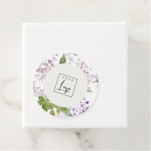 Lilac Cottage Garden Floral Bunch Logo Business Favour Tags
