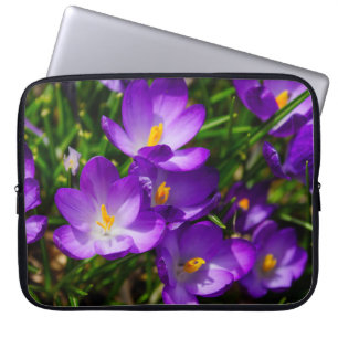 Lilac Crocuses Laptop Sleeve