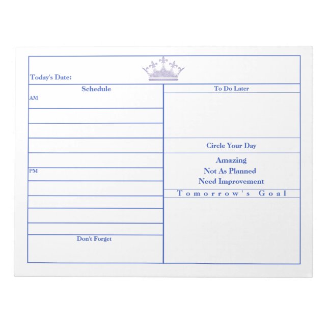 Lilac Crown Decorative notepads (Front)