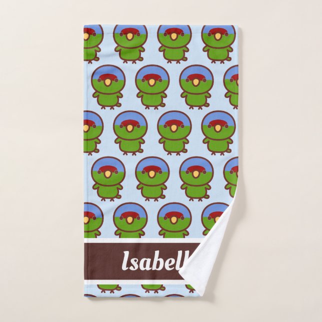 Lilac-crowned amazon hand towel (Hand Towel)