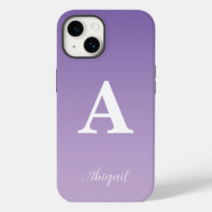 Lilac Custom Monogram Name Case-Mate iPhone 14 Case