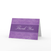 Lilac Damask Thank You
