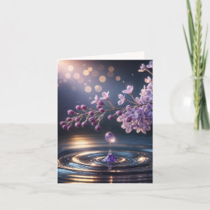 Lilac Dewdrop  Holiday Card