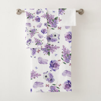Lilac Dreams & Butterfly Whispers Bath Towel Set