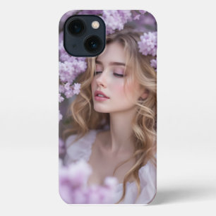 Lilac Dreams – Serene Spring Angel iPhone 13 Case