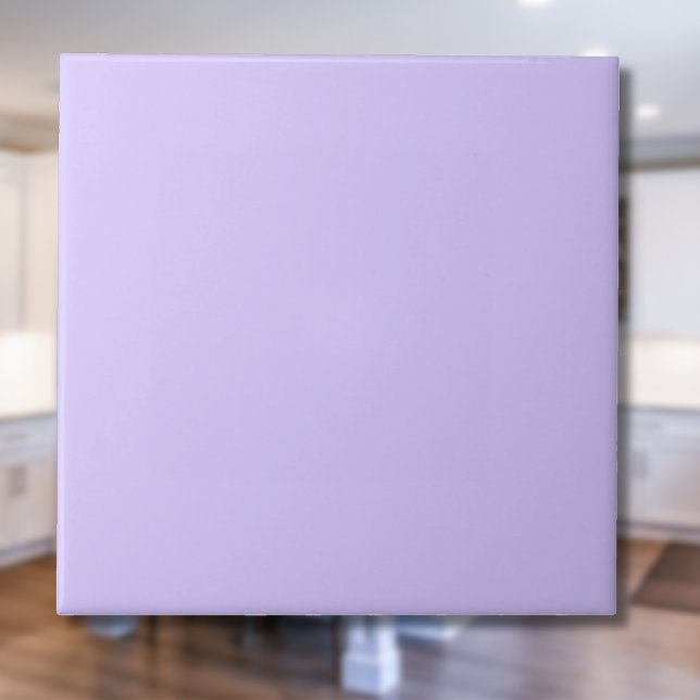 Lilac Dreams Solid Colour | Classic Elegant Ceramic Tile (Creator Uploaded)