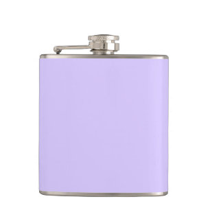 Lilac Dreams Solid Colour   Classic Elegant Hip Flask