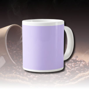Lilac Dreams Solid Colour   Classic Elegant Large Coffee Mug