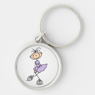 Lilac Dress Figure Skater Tshirts and Gifts Key Ring