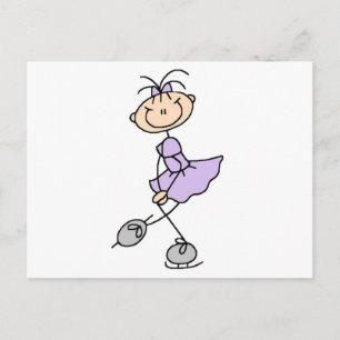 Lilac Dress Figure Skater Tshirts and Gifts Postcard