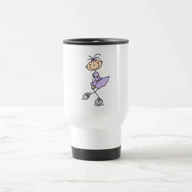 Lilac Dress Figure Skater Tshirts and Gifts Travel Mug (Center)