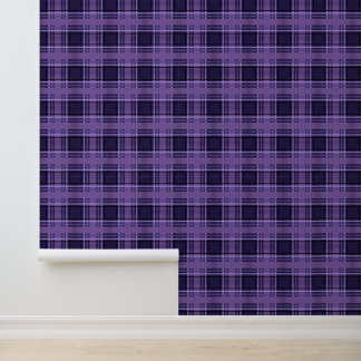 Lilac Fields Plaid Tartan Wallpaper