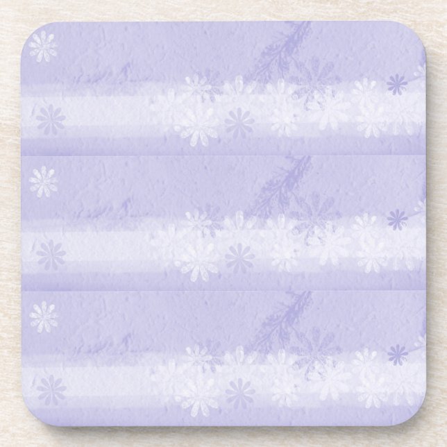 Lilac Floral Coaster (Front)