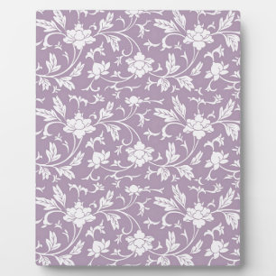 Lilac Floral Pattern Plaque