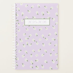 Lilac floral planner