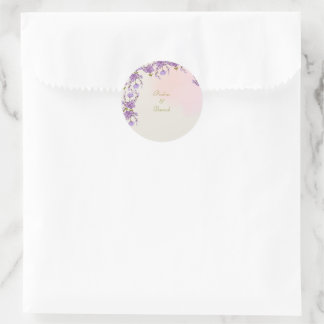lilac floral sticker