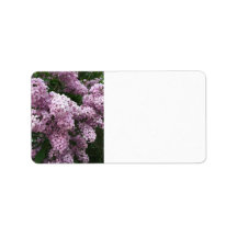 Lilac Flower Address Label