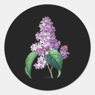 Lilac Flower Botanical For Gardeners Classic Round Sticker