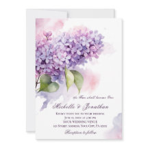 Lilac Flower Christian Bible Verse Wedding