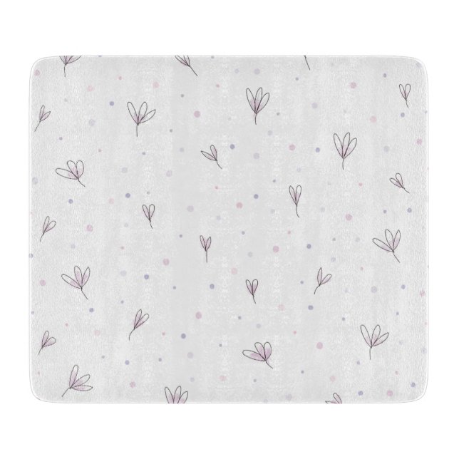 Lilac Flowers Cutting Board (Front)