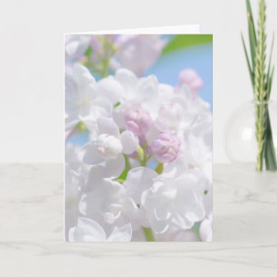 Lilac Flowers Holiday Card