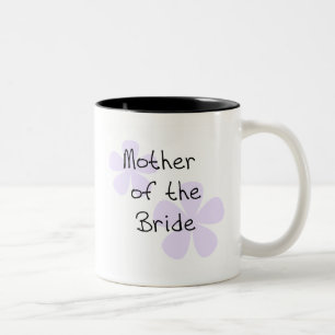 Lilac Flowers Mother of Bride Two-Tone Coffee Mug
