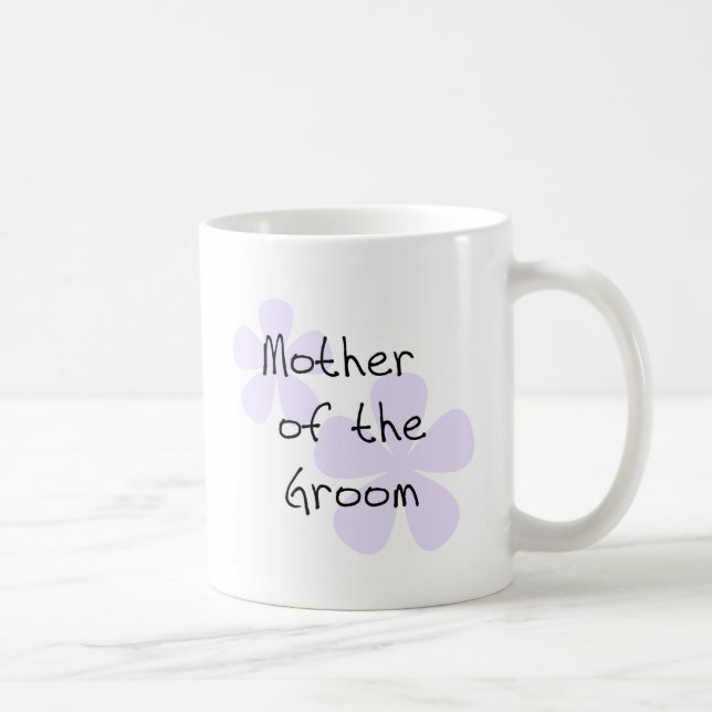 Lilac Flowers Mother of Groom Coffee Mug (Right)