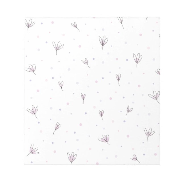 Lilac Flowers Notepad (Front)