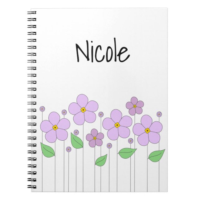 Lilac Flowers Photo Notebook (Front)