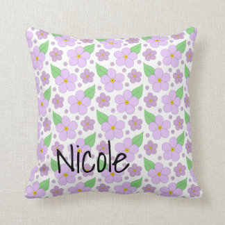 Lilac Flowers Pillow