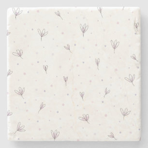 Lilac Flowers Stone Coaster