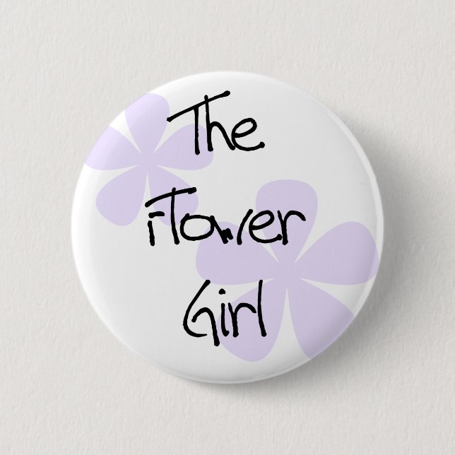 Lilac Flowers The Flower Girl 6 Cm Round Badge (Front)