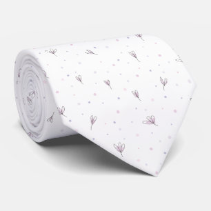 Lilac Flowers Tie