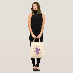 Lilac forget-me-not Flower Wedding Tote Bag