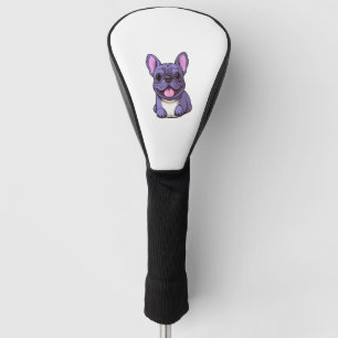 Lilac French Bulldog 7 Golf Head Cover