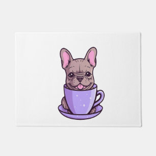 Lilac French Bulldog Doormat