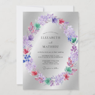 Lilac Gentle Blossom Wedding Invitation