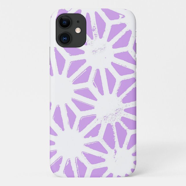 Lilac geometric pattern Case-Mate iPhone case (Back)