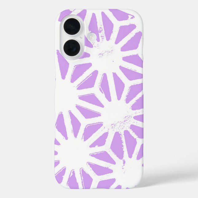 Lilac geometric pattern Case-Mate iPhone case (Back)