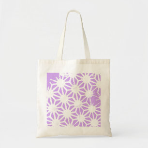 Lilac geometric pattern tote bag